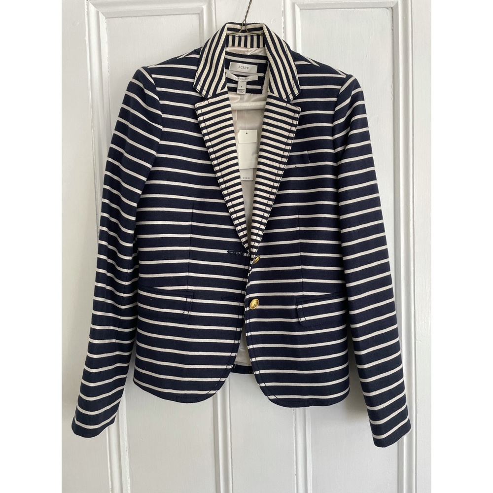 J. Crew striped blazer